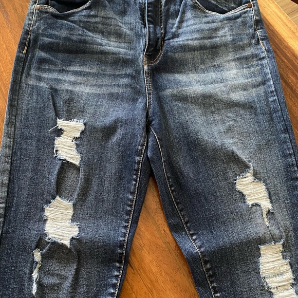 Dollhouse by Macy’s Juniors' Ripped High-Rise Skinny Ankle Jeans - Picture 2 of 8